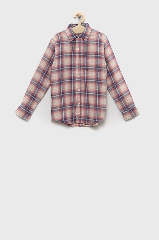 

Детская хлопковая рубашка GAP, розовый