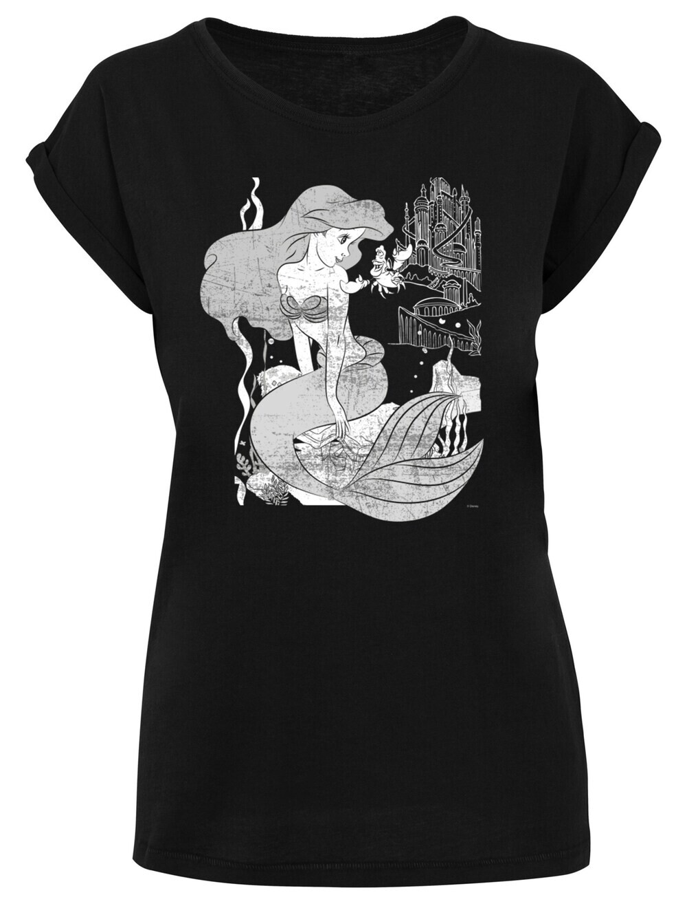 

Рубашка F4Nt4Stic Disney Girls The Little Mermaid, черный