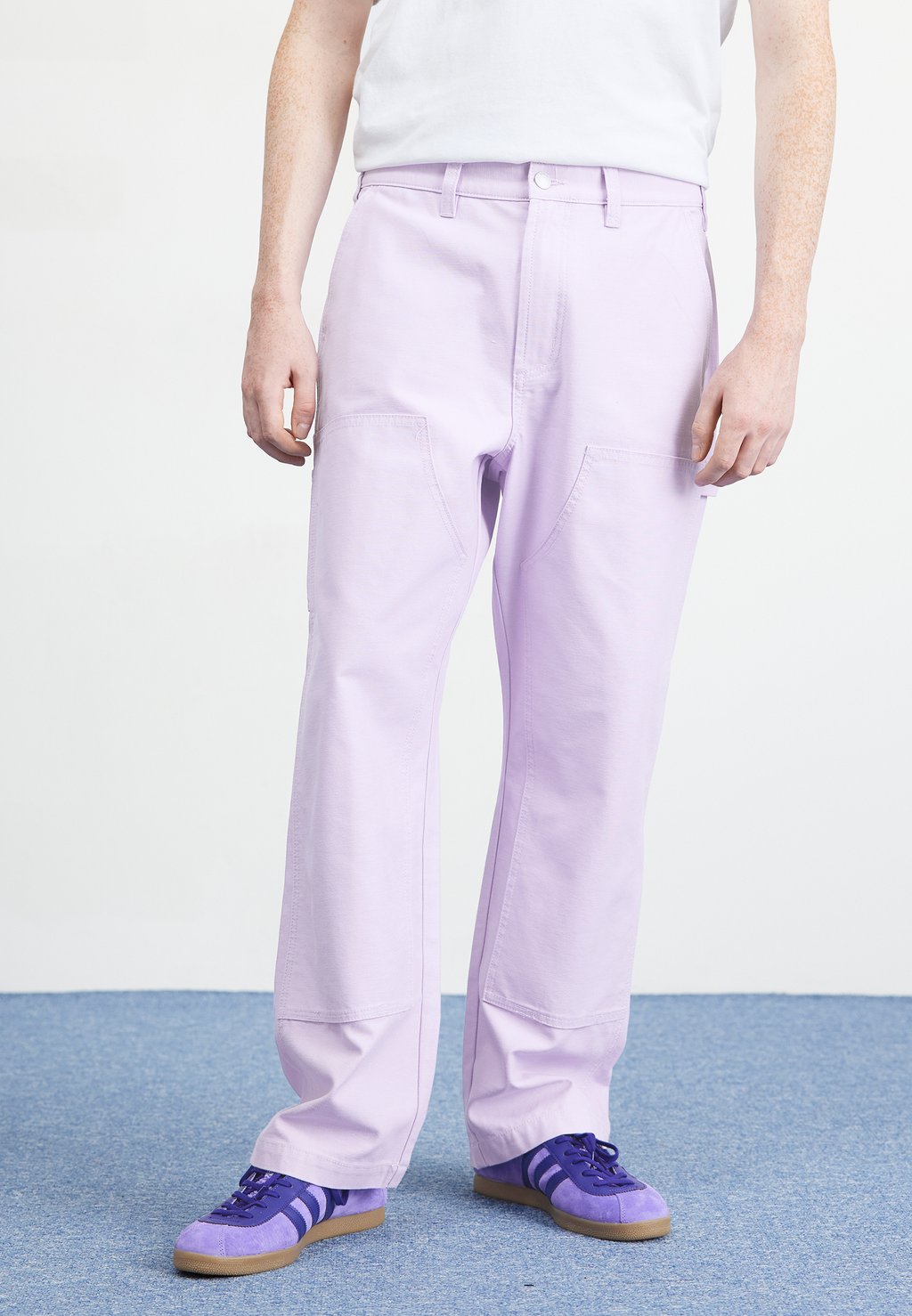Брюки карго BIG TIMER DOUBLE KNEE CARPENTER PANT Obey Clothing, цвет orchid petal