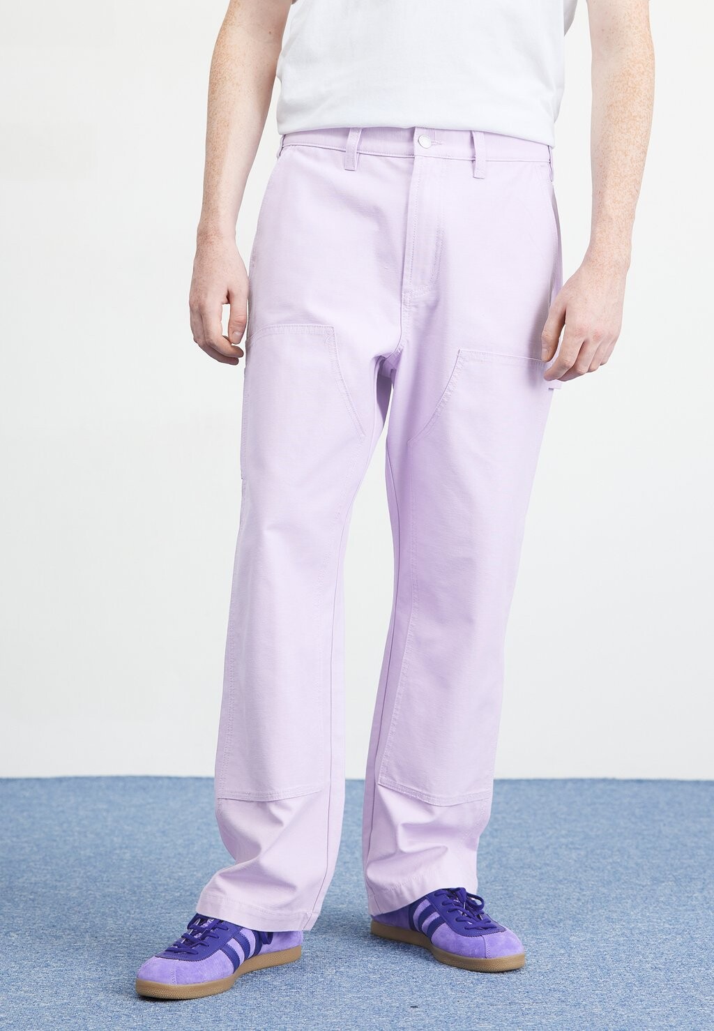 

Брюки карго BIG TIMER DOUBLE KNEE CARPENTER PANT Obey Clothing, цвет orchid petal