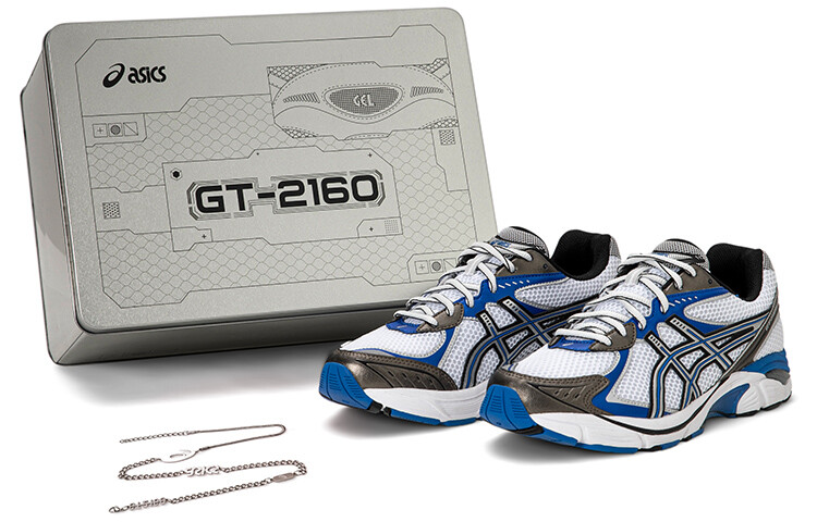 

Кроссовки Asics GT-2160 унисекс, синий и белый
