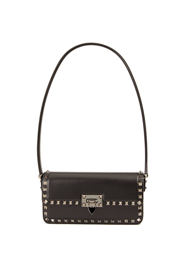 

Черная женская кожаная сумка rockstud Valentino Garavani