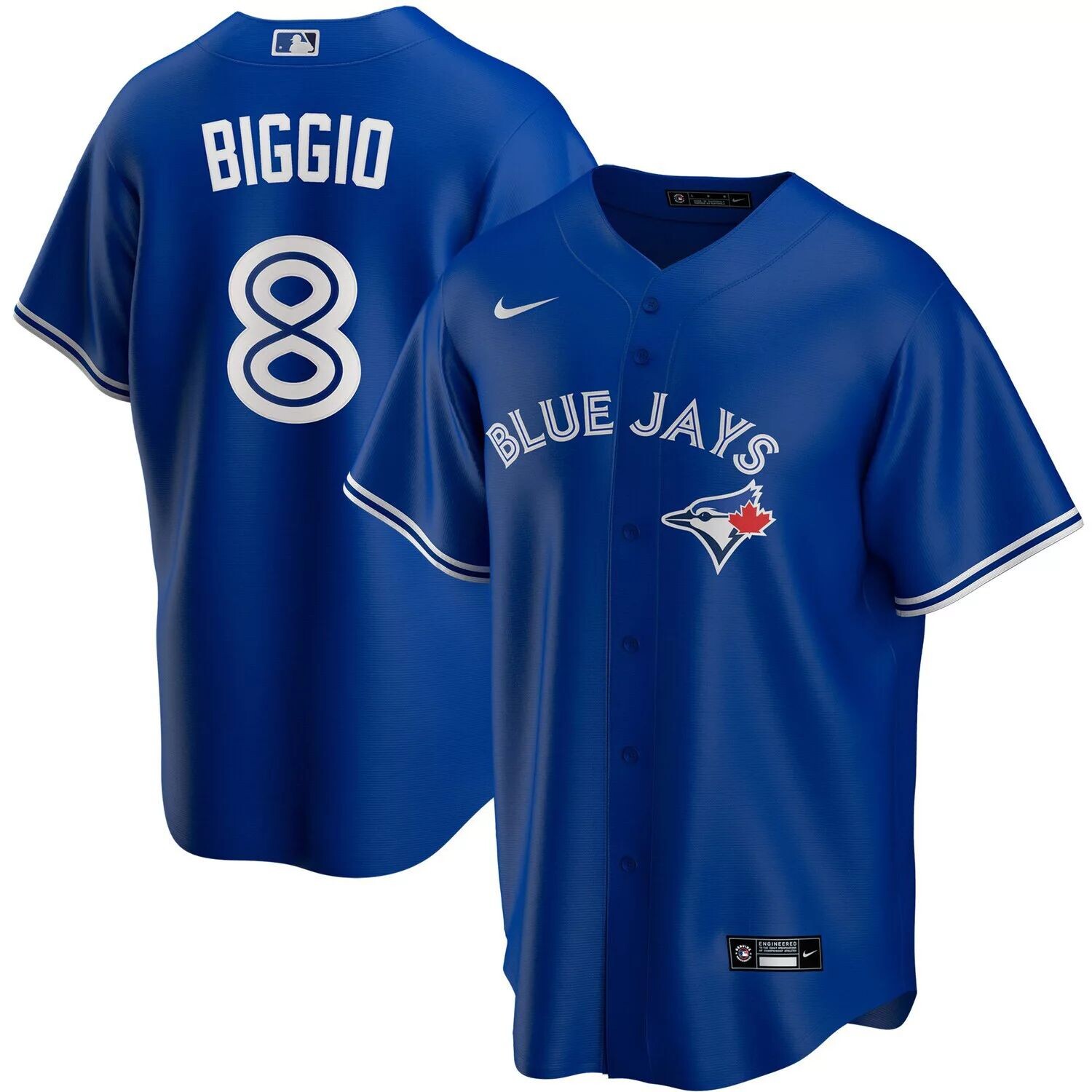 

Мужская футболка Nike Cavan Biggio Royal Toronto Blue Jays с репликой имени игрока