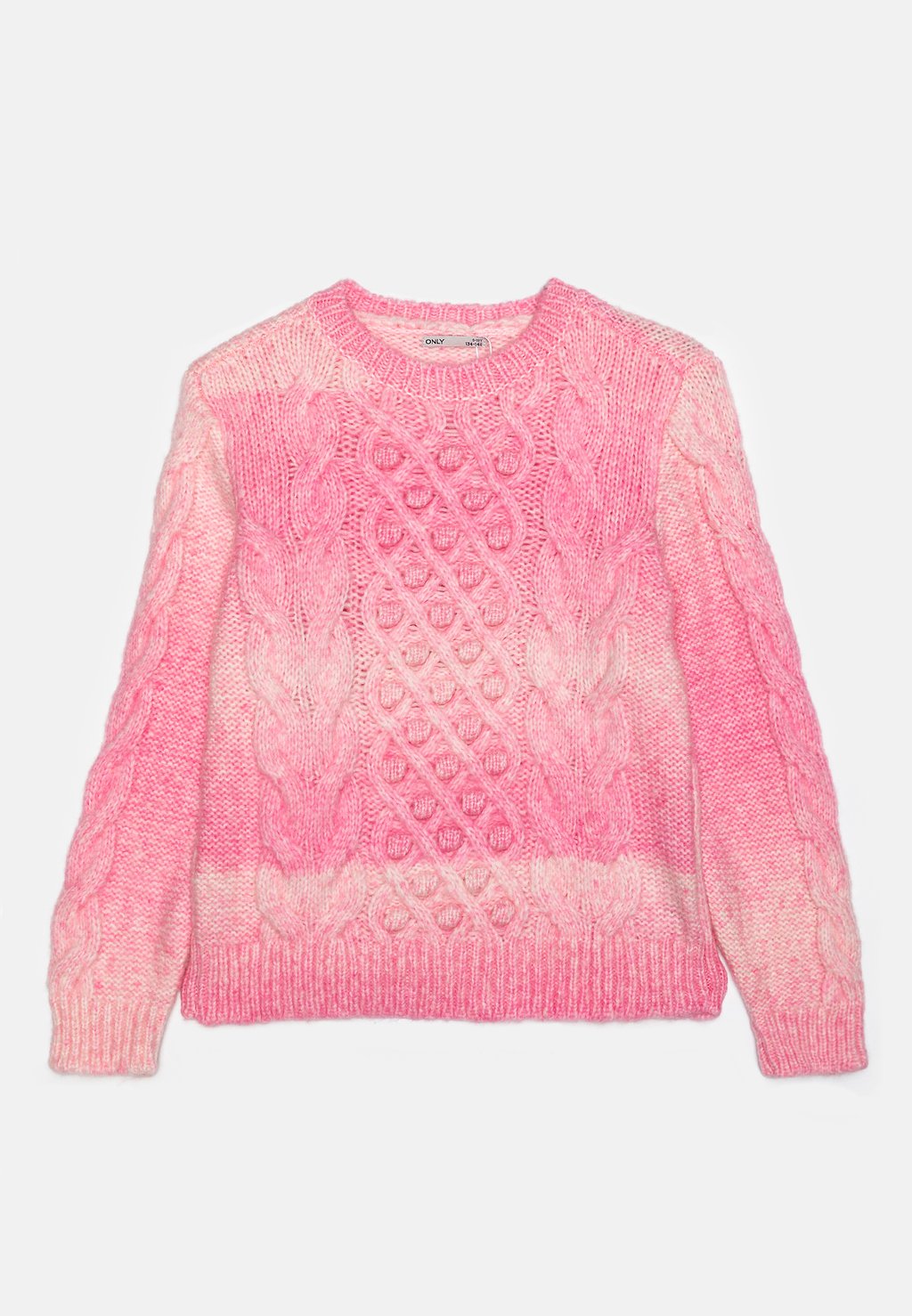 Свитер Kogliva Cable O-Neck Kids ONLY, цвет azalea pink/space dyed футболка benson huron dip dyed tee цвет salmon pink