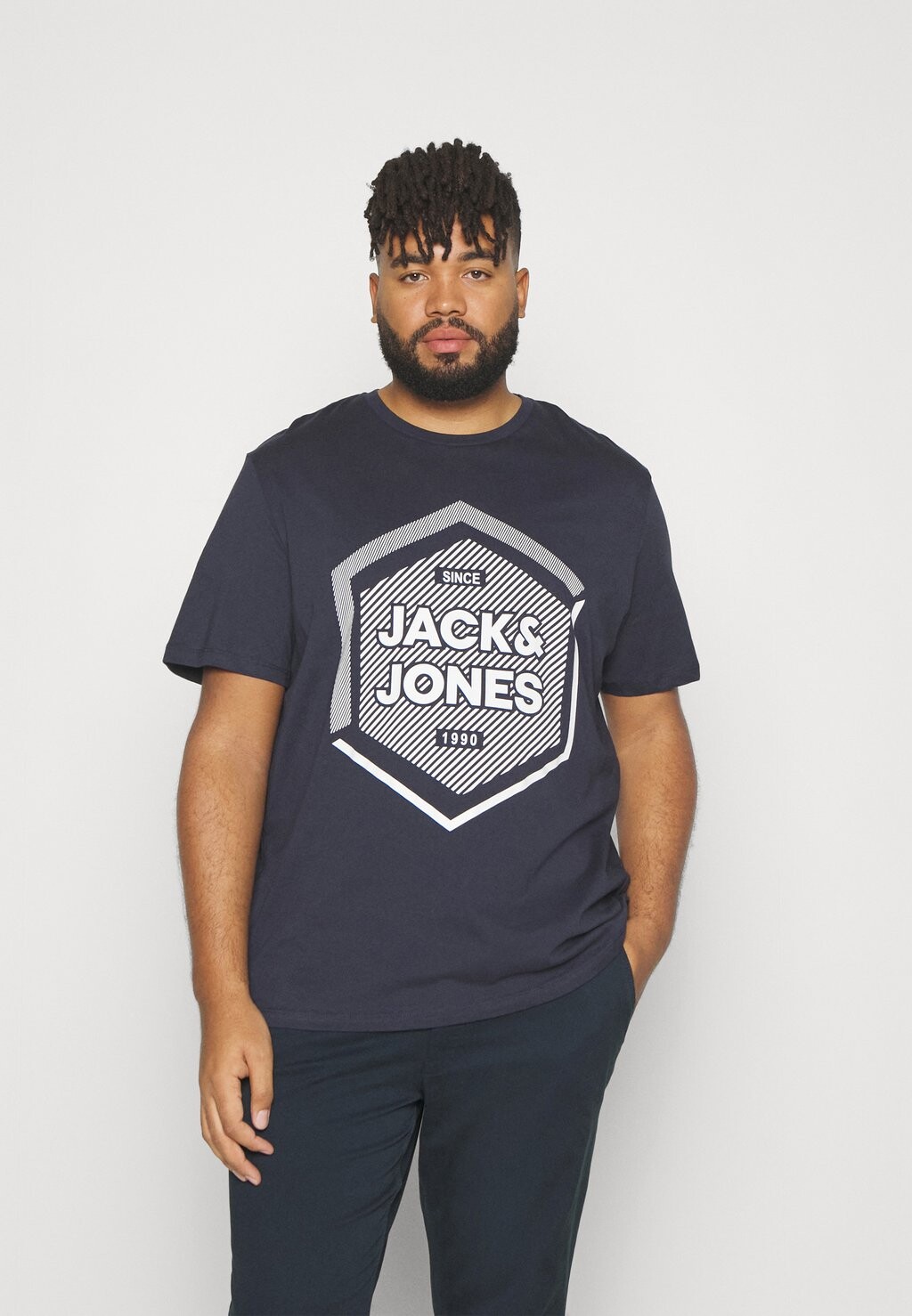 

Футболка с принтом Jack & Jones, темно-синий