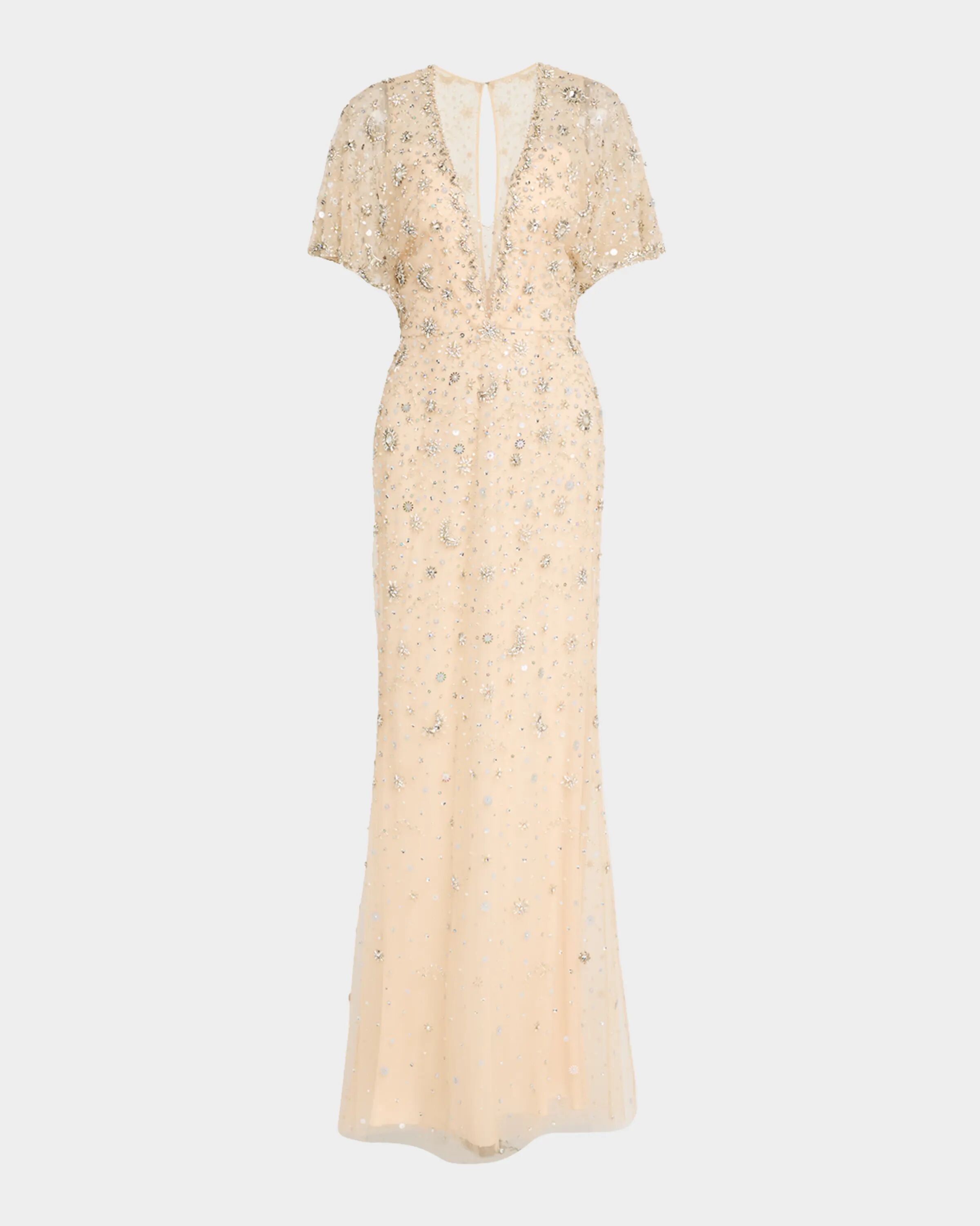 

Платье-иллюзия Luna Crystal Trumpet Jenny Packham, цвет Moonstone