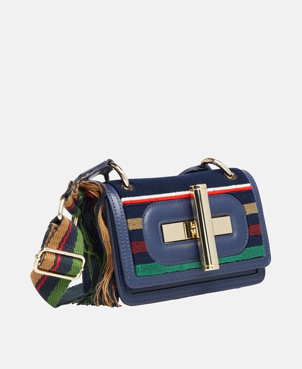 

Кожаная сумка-мессенджер Tommy Hilfiger, мятный
