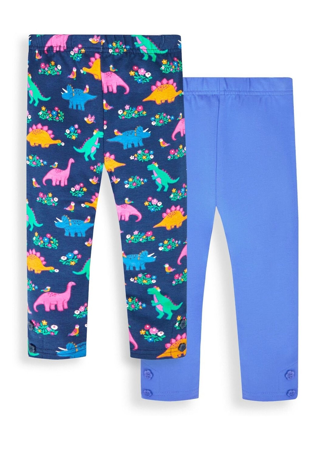 

Леггинсы 2-Pack Dino & Bird JoJo Maman Bébé, цвет navy blue dino blue