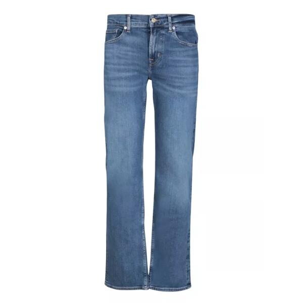 

Джинсы slimmy slim cut stretch cotton jeans Seven For All Mankind, синий