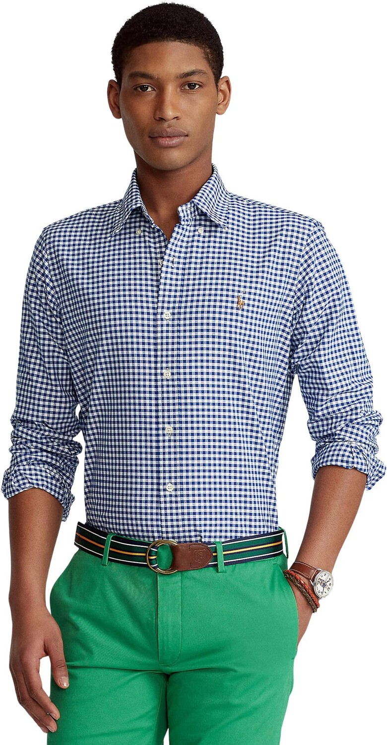 

Классическая оксфордская рубашка Polo Ralph Lauren, цвет Blue/White Gingham
