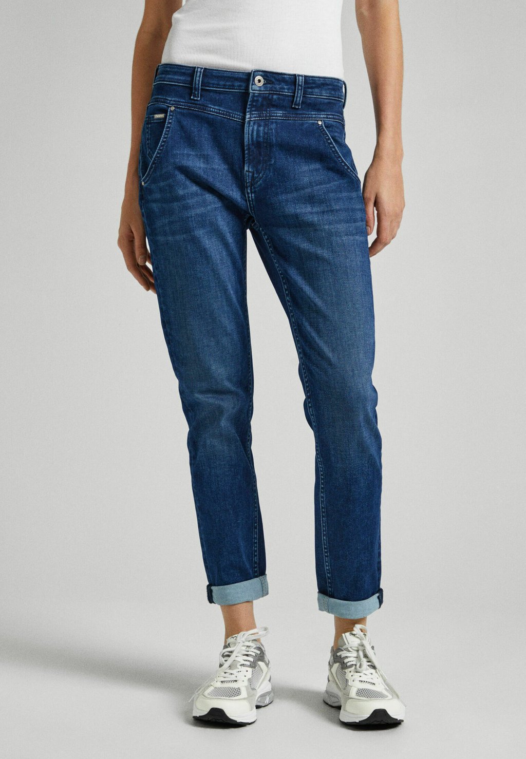 Джинсы с зауженным кроем Gymdigo Mw Pepe Jeans, цвет denim джинсы tapered fit gymdigo pepe jeans цвет denim