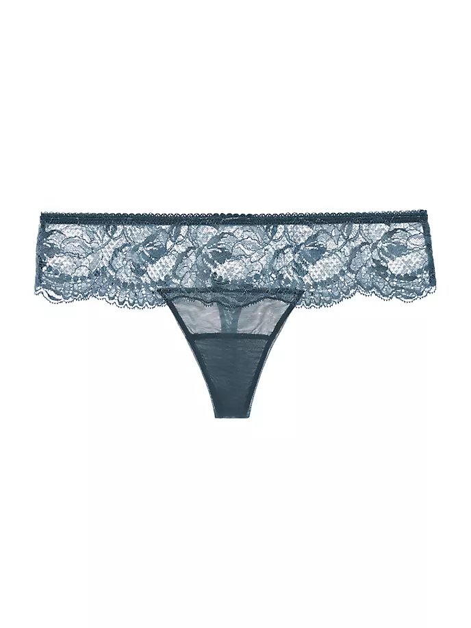 

Кружевные стринги Brigitta La Perla, цвет blue aviation