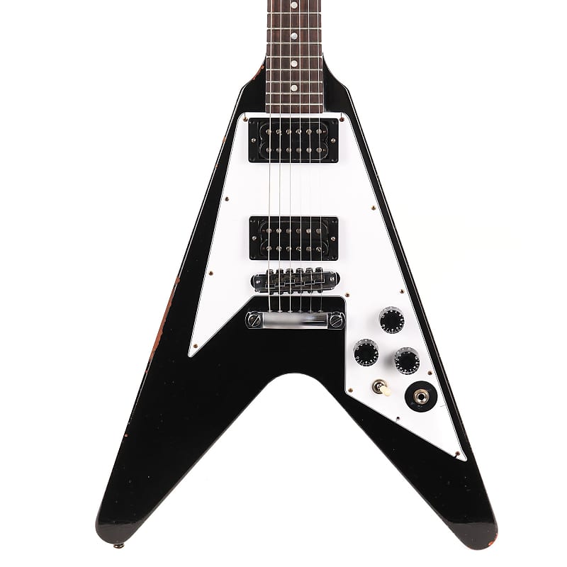 

Электрогитара Gibson Custom Shop Kirk Hammett 1979 Flying V Murphy Lab Aged Ebony