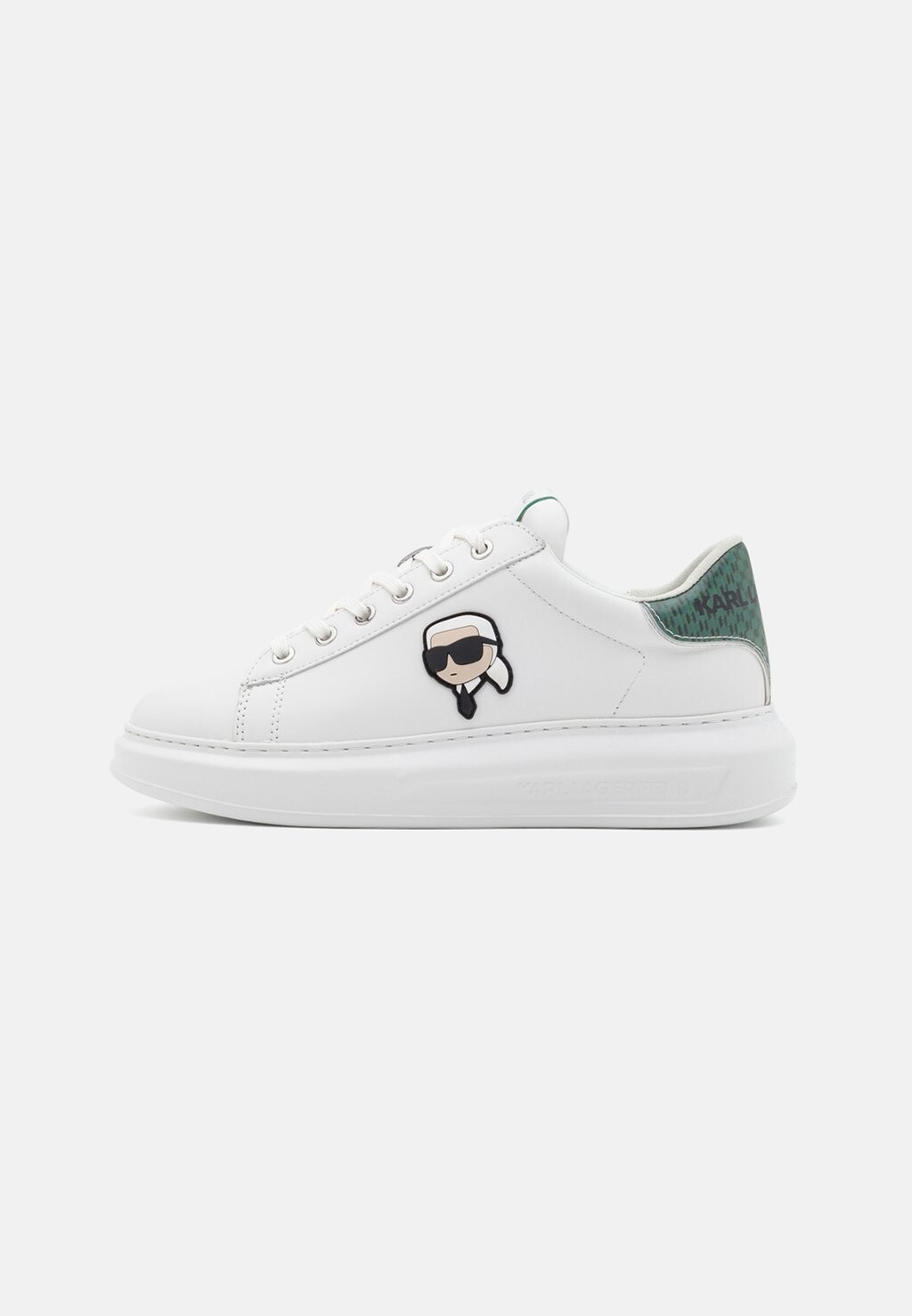 

Низкие кроссовки Men Kapri Kounter KARL LAGERFELD, цвет white/dark green