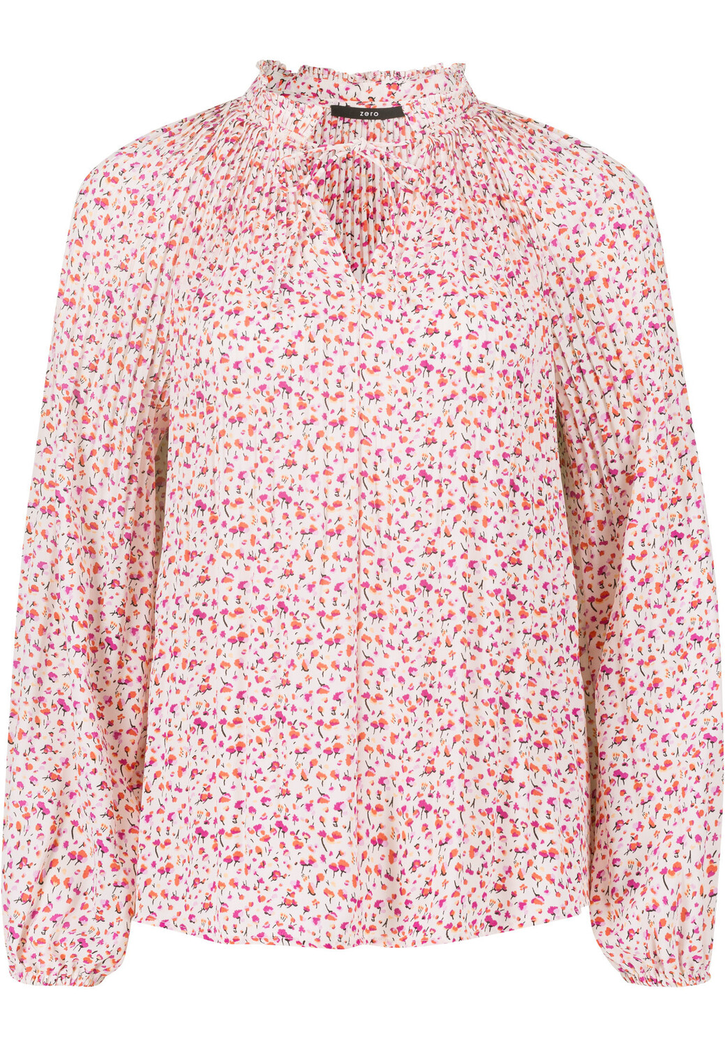 

Блуза Zero Plissee mit Blumen, цвет CreamPurple