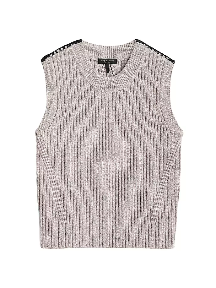 

Ингрид Шерстяной Жилет Rag & Bone, цвет oat