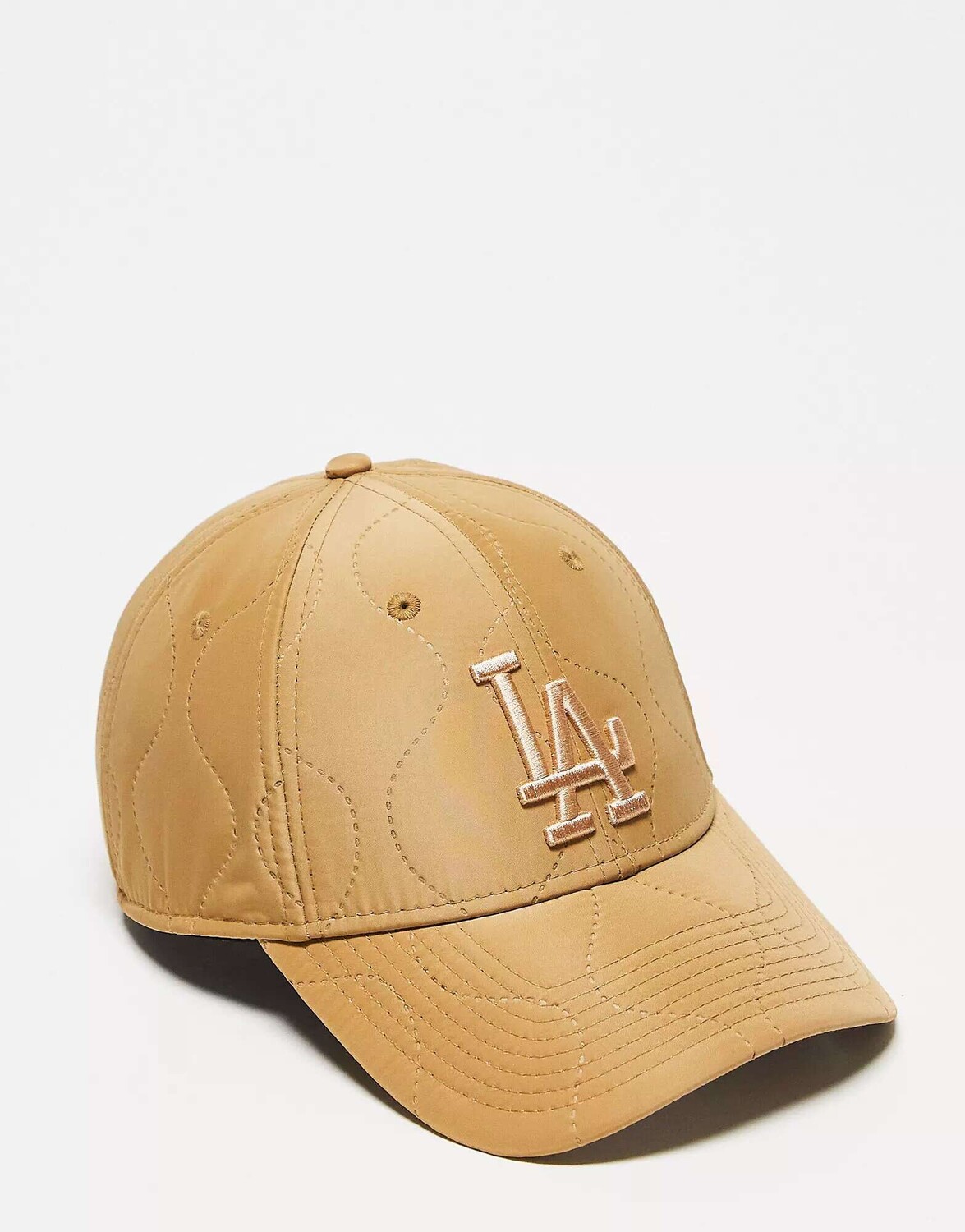 

Бежевая стеганая кепка унисекс New Era 9forty LA
