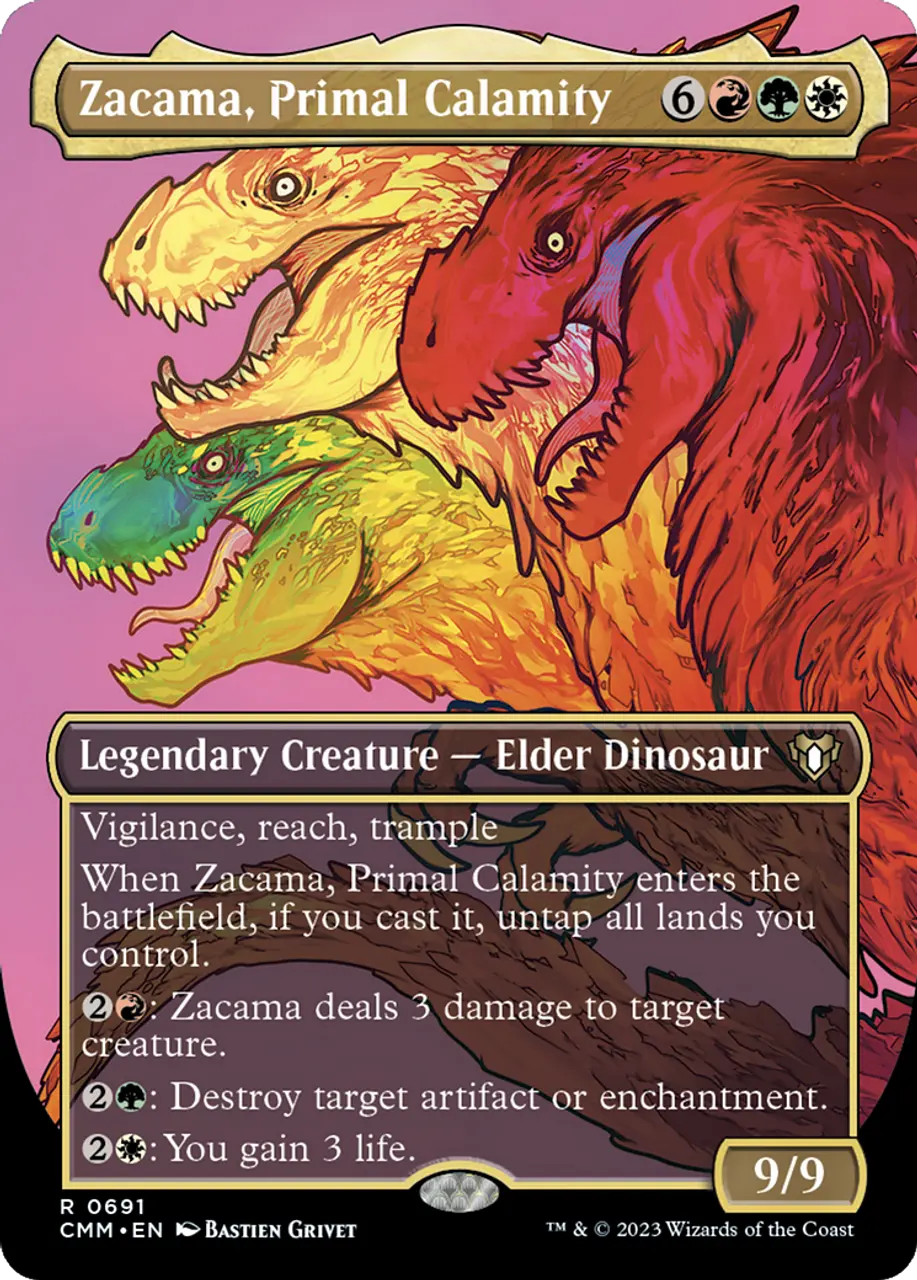 

Карточная игра Zacama, Primal Calamity (CMM-691) - Commander Masters (Borderless) Foil