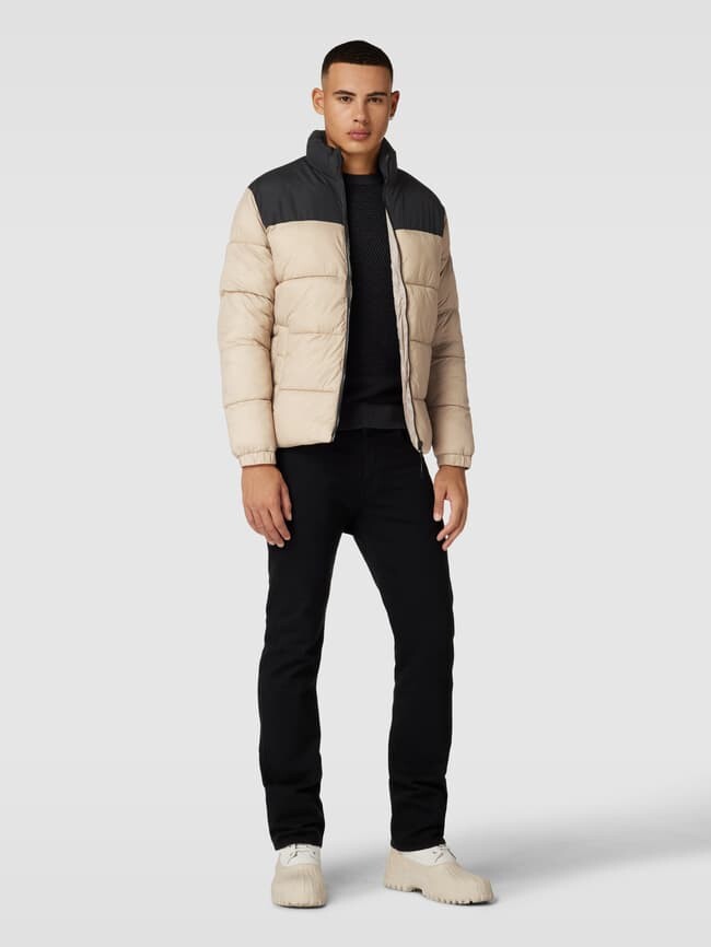 

Стеганая куртка с воротником стойкой модель "ETOBY" Jack & Jones, бежевый