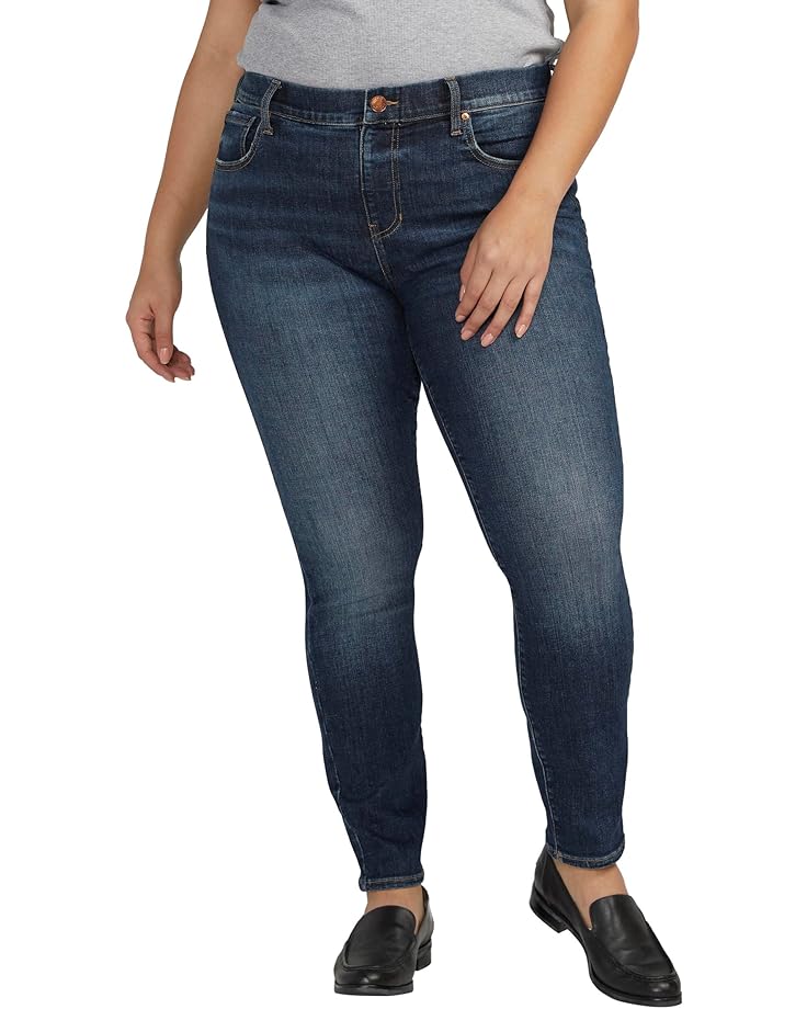 Джинсы Jag Jeans Plus Size Maya Mid-Rise Skinny Leg, цвет Night Flight Blue