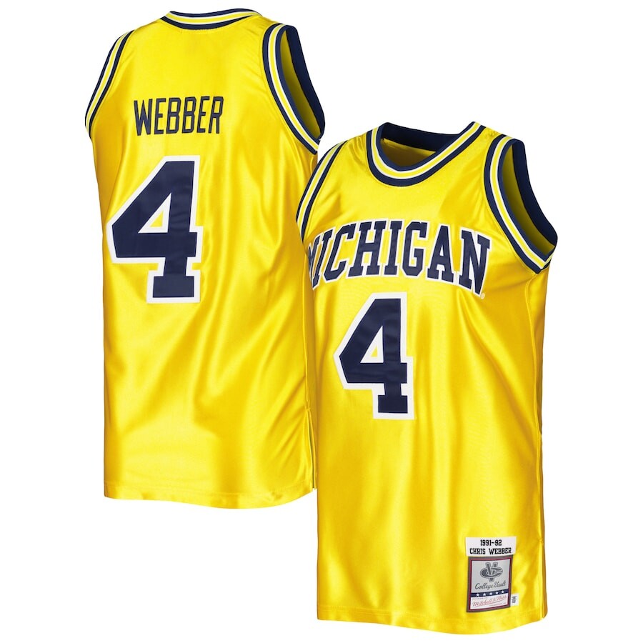 

Джерси Mitchell & Ness Michigan Wolverines