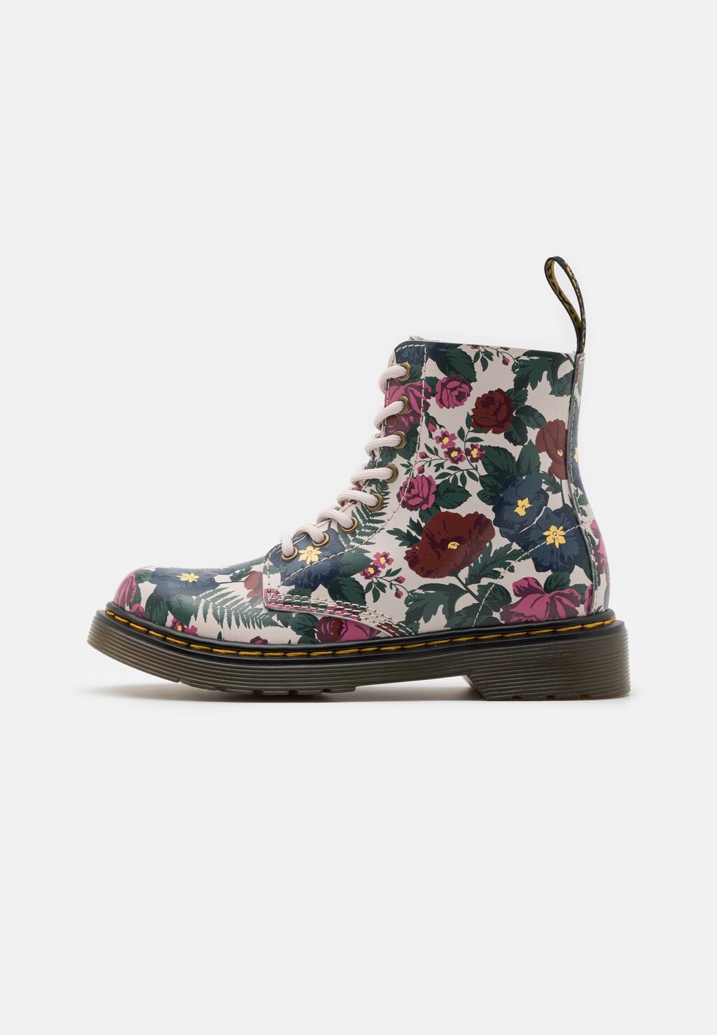 

Ботильоны на шнуровке Dr. Martens, цвет black/multi-coloured