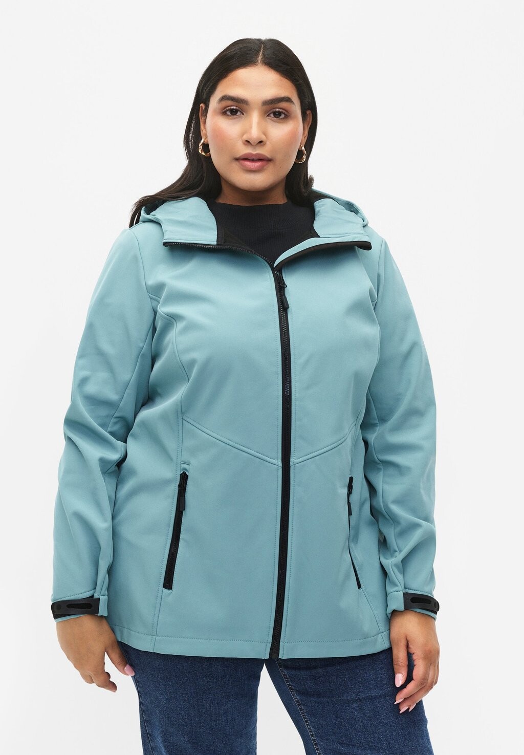 

Полупальто With Pockets Zizzi, цвет arctic