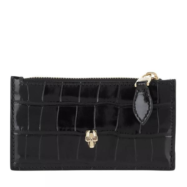 

Кошелек skull card holder Alexander Mcqueen, черный