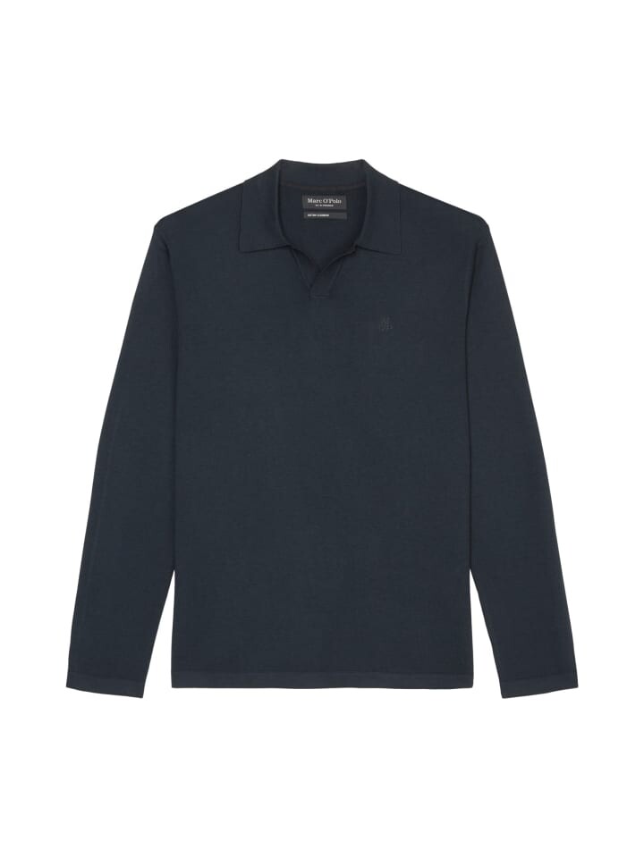 

Пуловер Marc O'Polo Polokragen regular, цвет dark navy