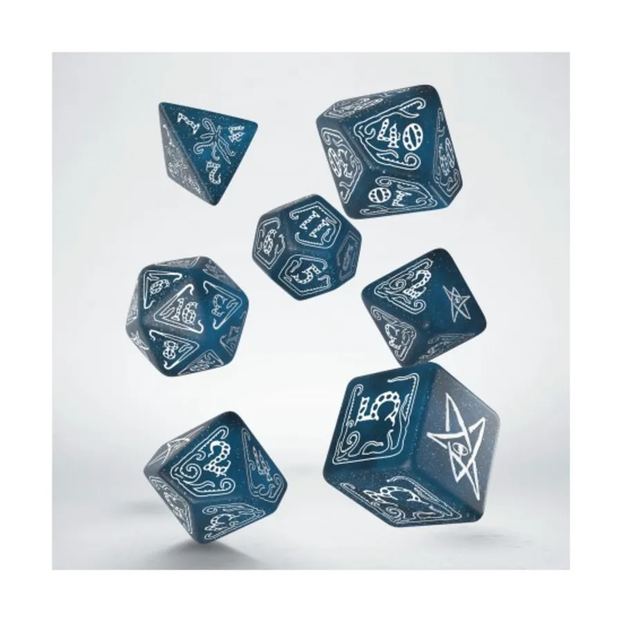 

Поликомплект Abyssal с белым (7), Call of Cthulhu Dice (Limited Edition)