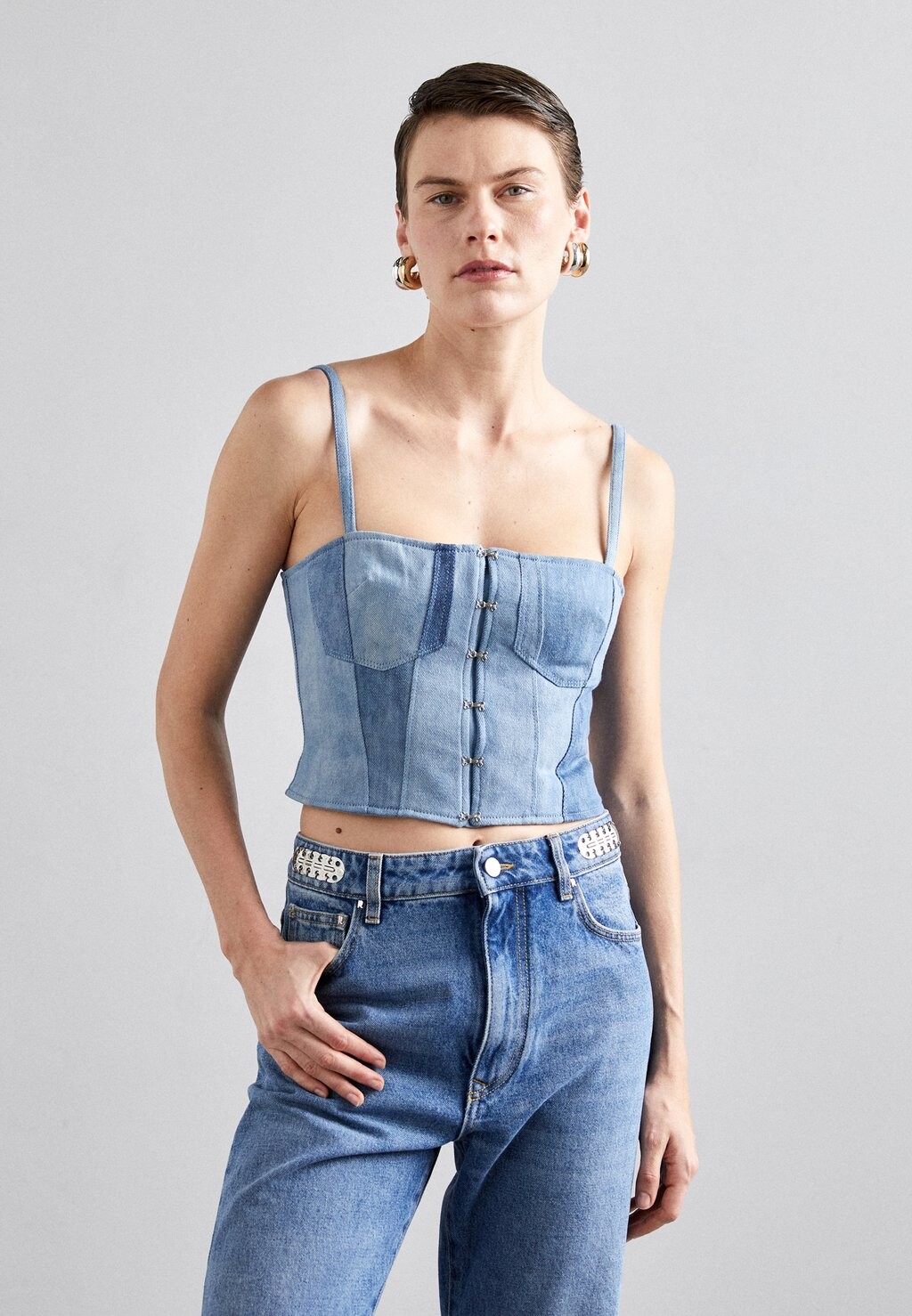 

Топ BUSTIER Elleme, цвет light blue