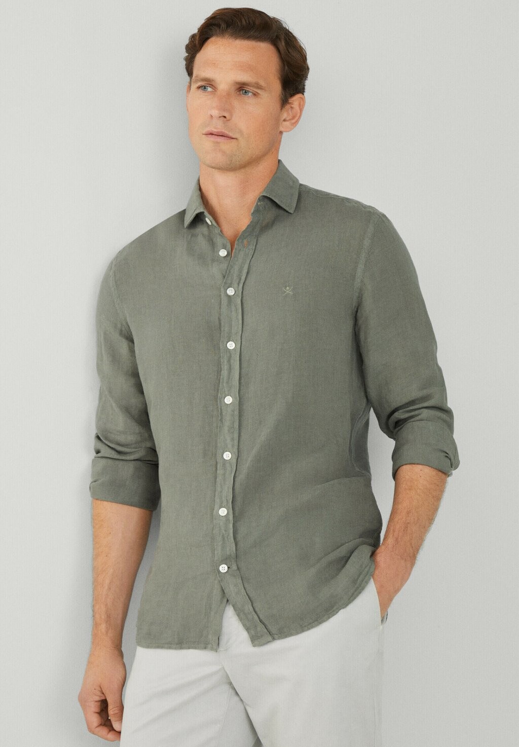 

Рубашка Hackett London, хаки