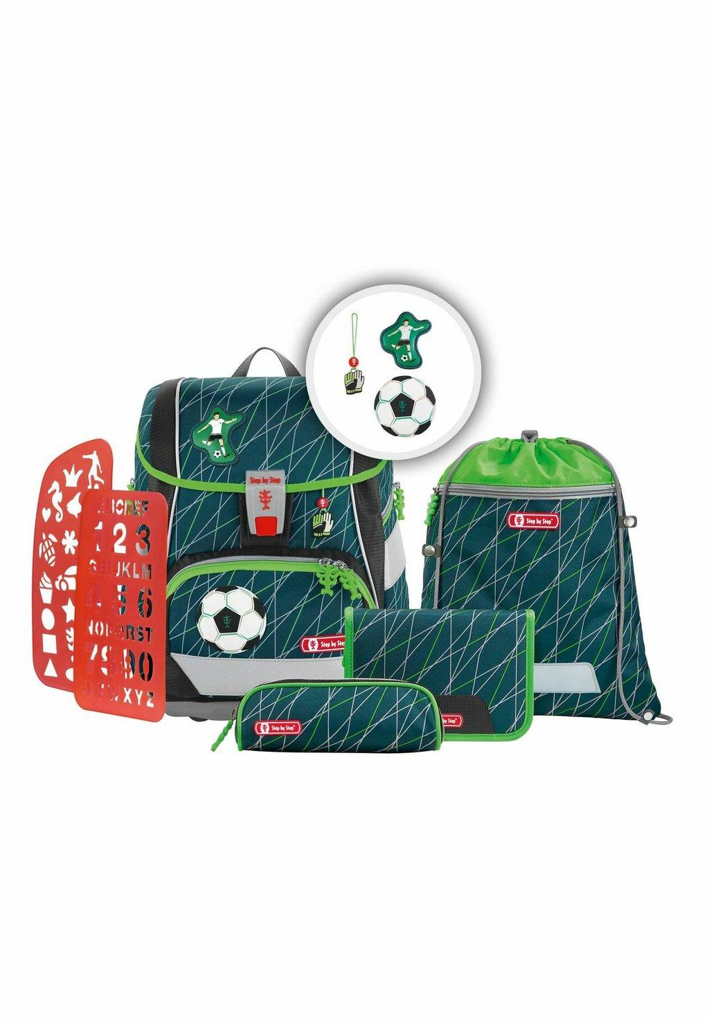Набор школьных сумок 2IN1 PLUS SET 6TLG Step by Step, цвет soccer world