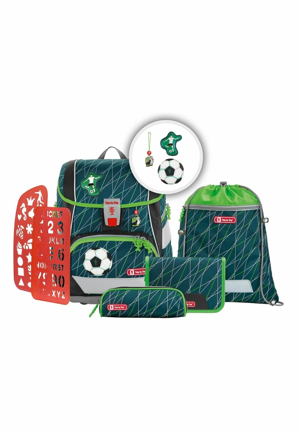 

Набор школьных сумок 2IN1 PLUS SET 6TLG Step by Step, цвет soccer world