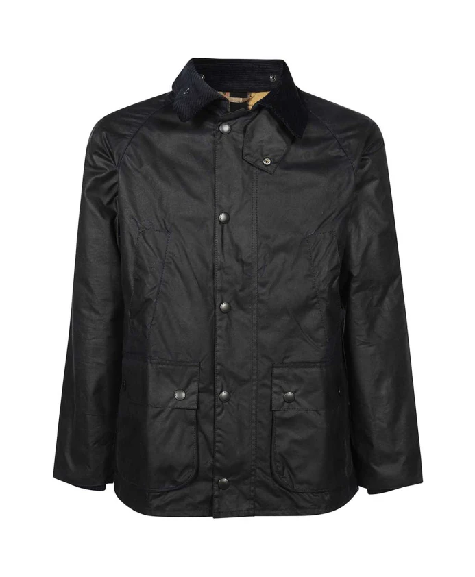 

Хлопковая куртка с вельветовым воротником Barbour, синий