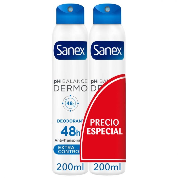 

Дезодорант Desodorante Spray Extra Control Sanex, 2 x 200 ml