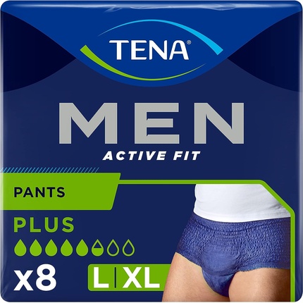 Брюки TENA Men Active Fit Large/X-Large — упаковка из 8 шт.