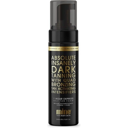 

MINETAN BODY.SKIN Absolute Fake Tan Foam Ultra Dark Солнцезащитный мусс для загара 200 мл