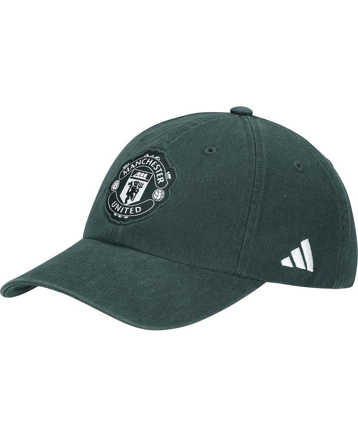 

Мужская регулируемая кепка Hunter Green Manchester United Dad adidas