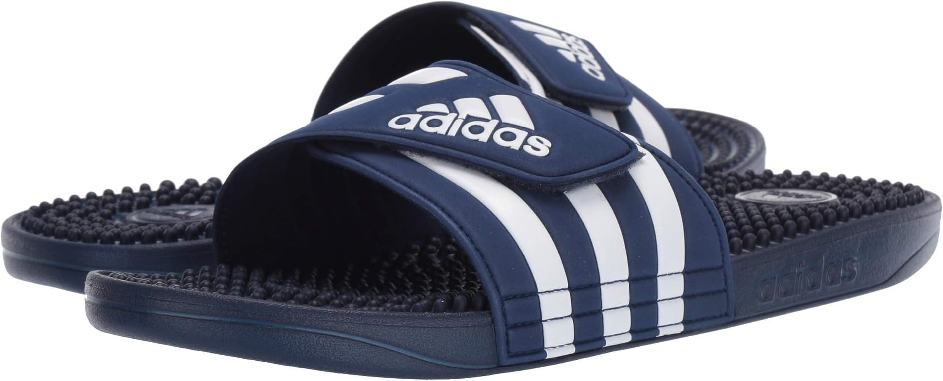 Сандалии adissage adidas, цвет Dark Blue/Footwear White/Dark Blue