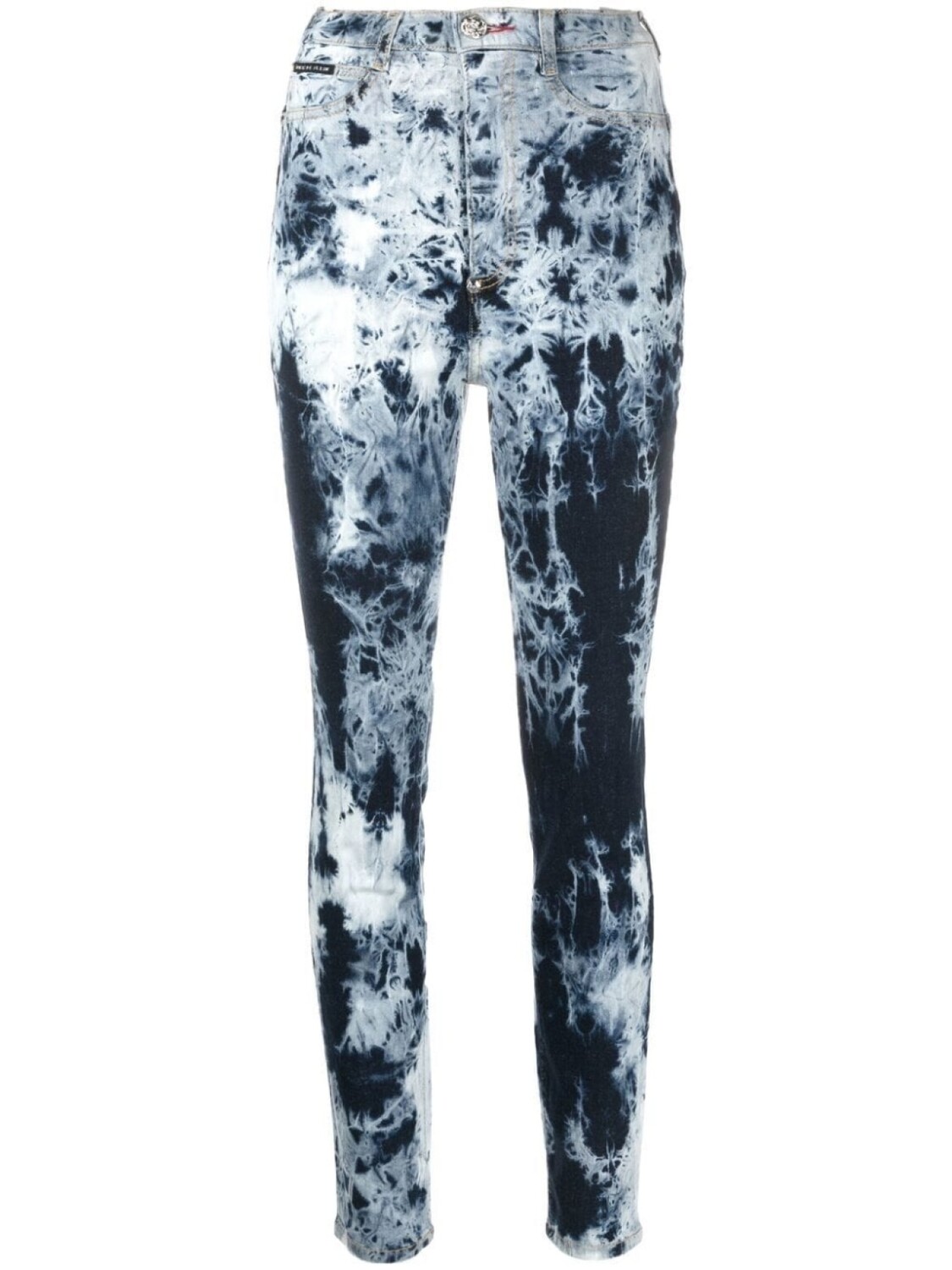 

Джинсы скинни с завышенной талией Philipp Plein, синий