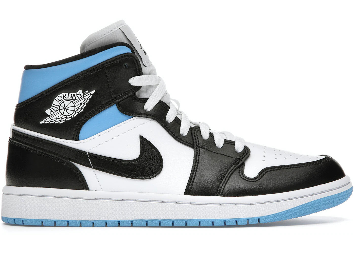 

Кроссовки Nike Air Jordan 1 Mid (W), белый / черный / синий