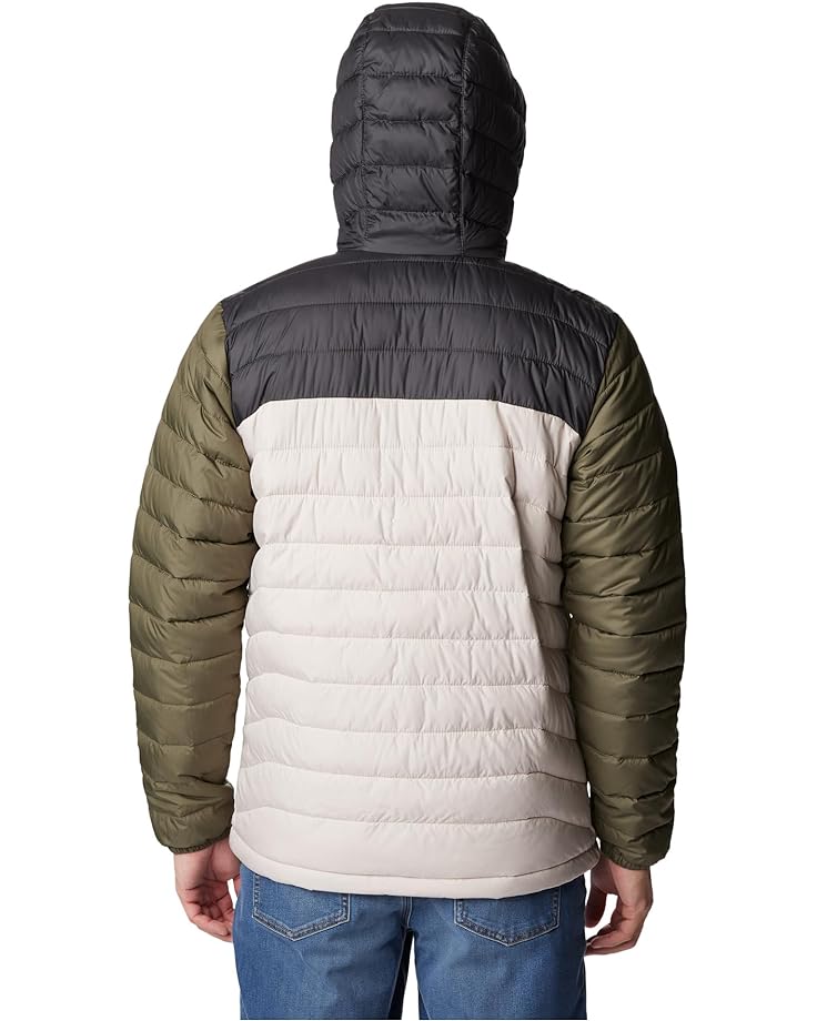 цена Куртка Columbia Powder Lite Hooded Jacket, цвет Dark Stone/Shark/Stone Green