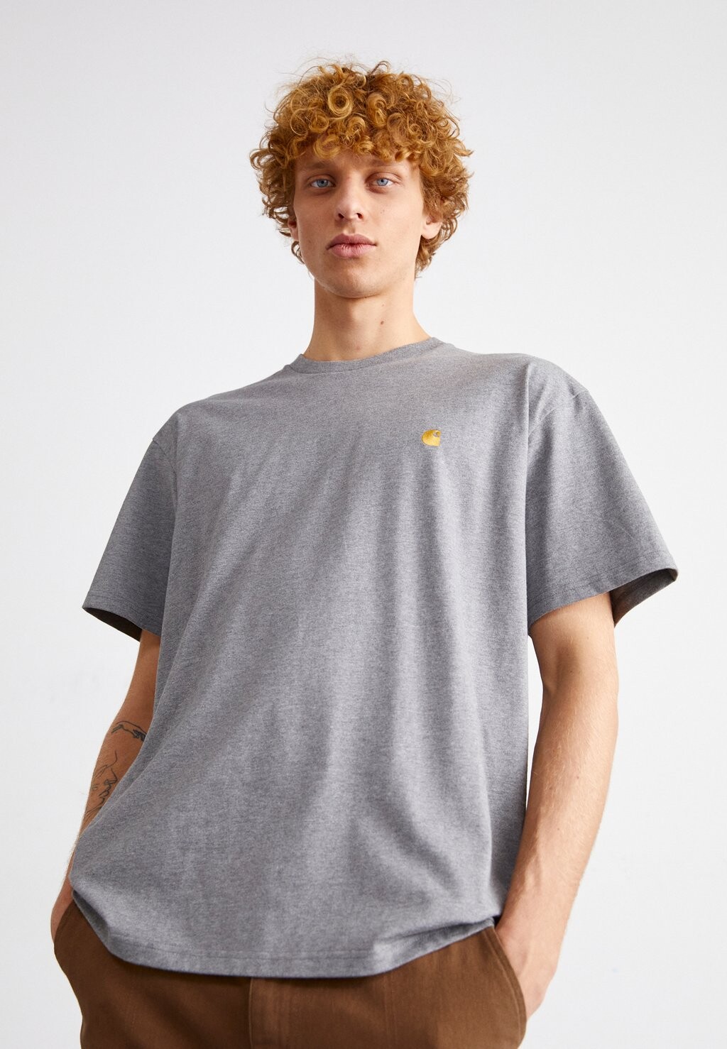 

Базовая футболка Chase Carhartt WIP, цвет dark grey heather