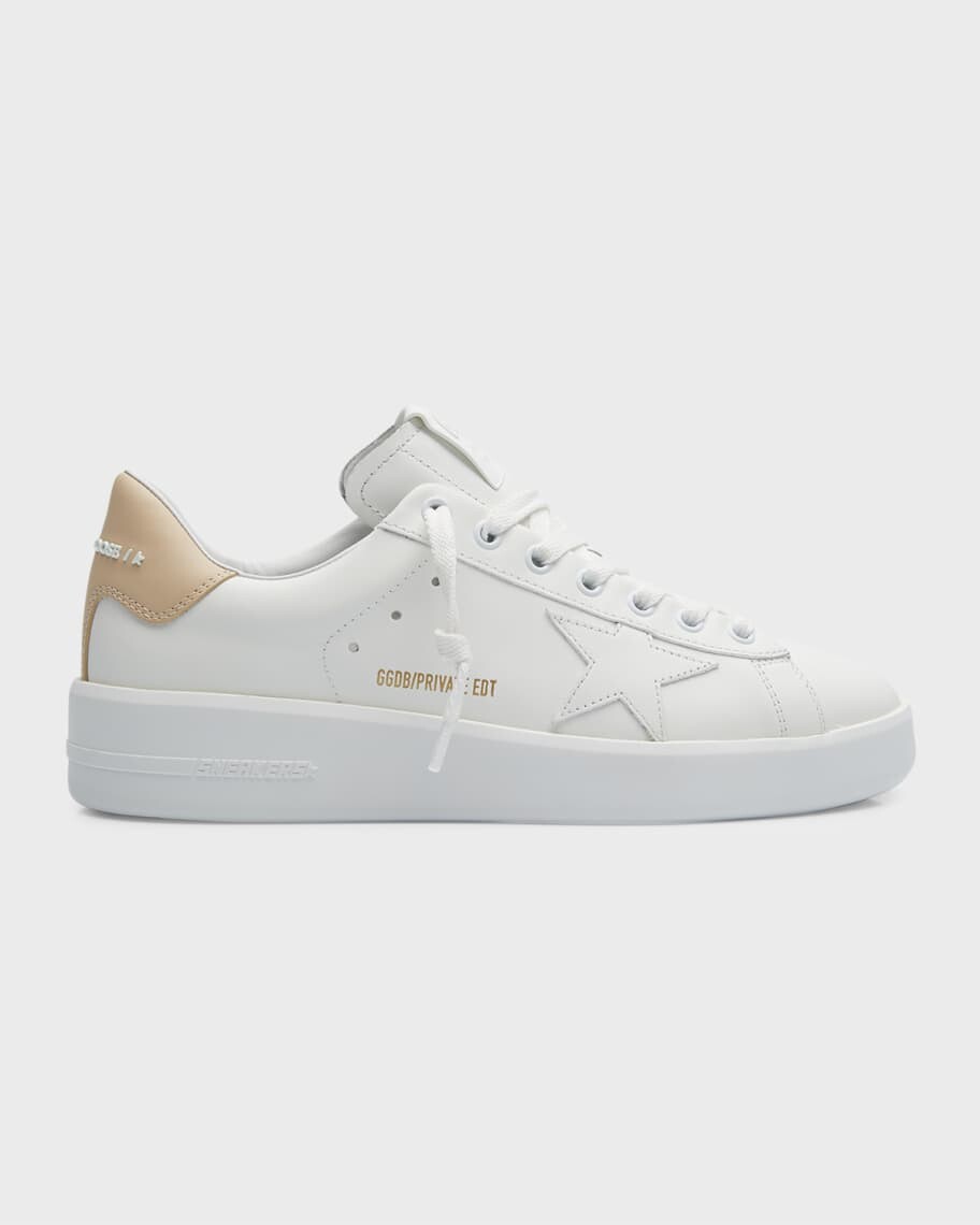 

Двухцветные кожаные низкие кеды Pure Star Golden Goose