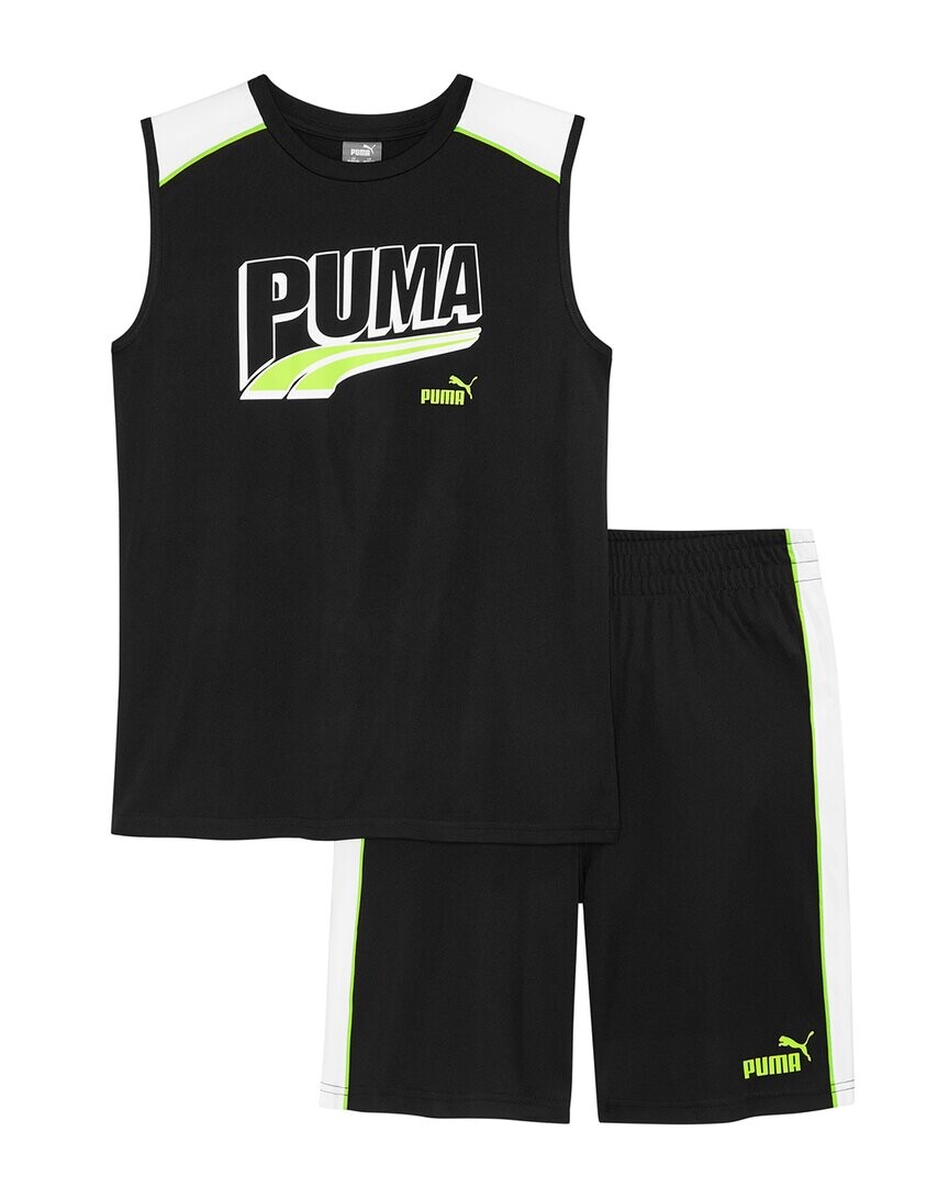 

Футболка и шорты PUMA Interlock Muscle из 2 предметов, черный
