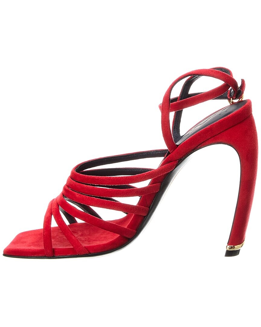 

Замшевые босоножки LANVIN J Heel, красный