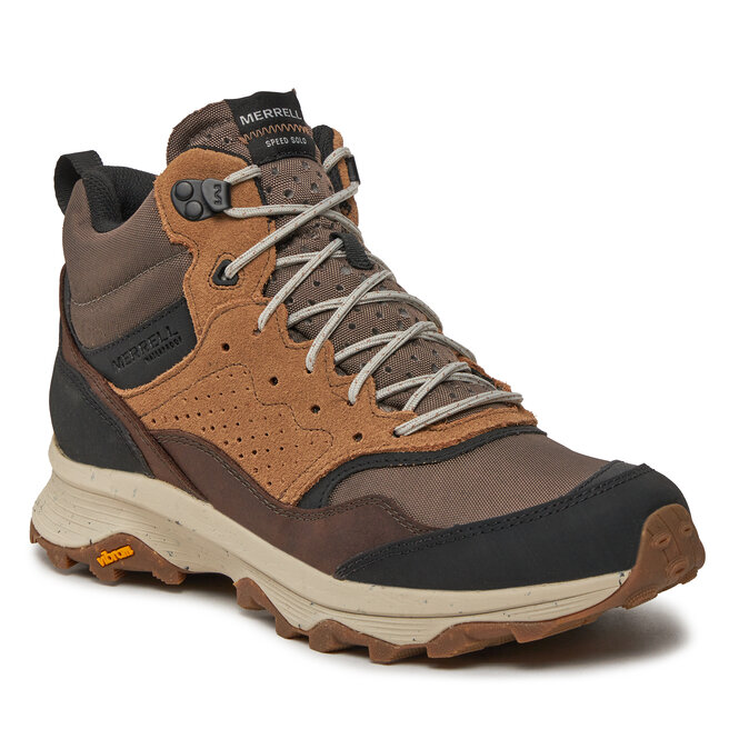 

Трекинговые ботинки Merrell SpeedSolo Mid, коричневый