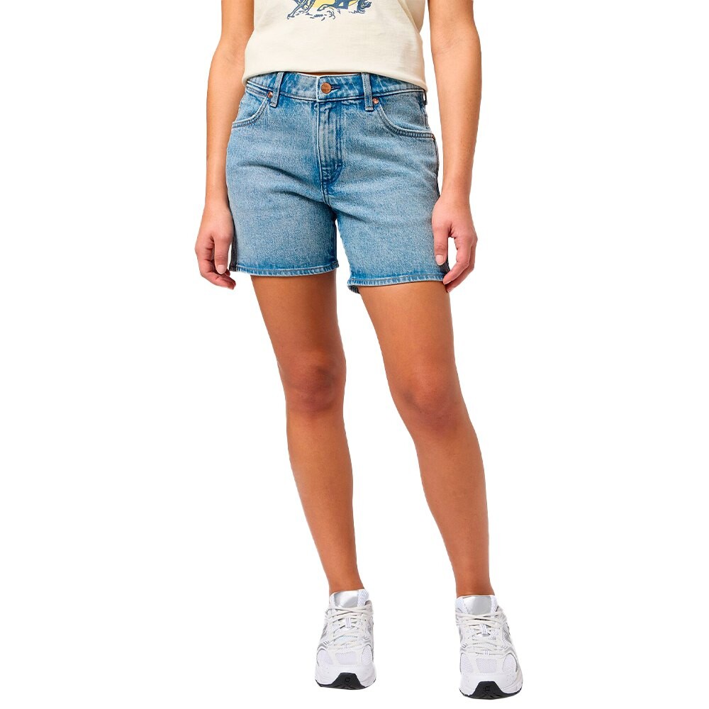 

Шорты Wrangler 112351038 Boyfriend Fit denim, синий