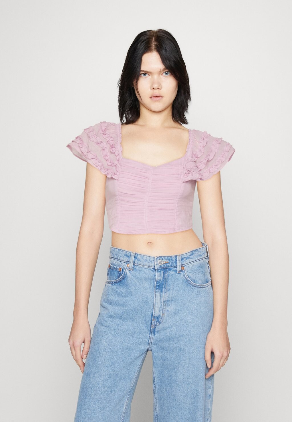 

Футболка с принтом Free People, Серый